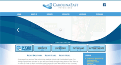 Desktop Screenshot of carolinaeastphysicians.com